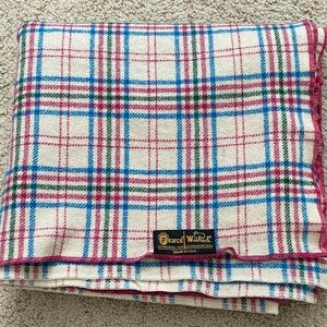 Vintage Pearce Woolrich Wool Blanket/Throw. Made in U.S.A.